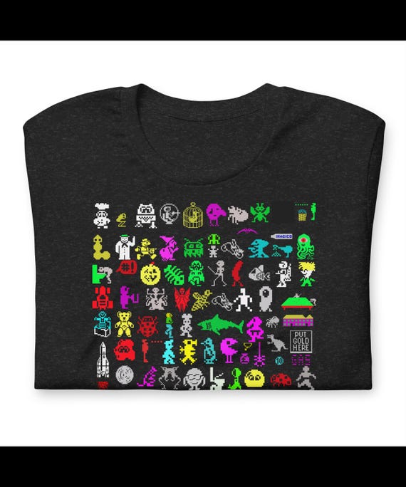 ZX Spectrum 1983 Sprite Collection T-shirt – the Birth of 8-bit