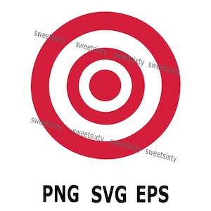 Bullseye Target Digital Download SVG PNG EPS