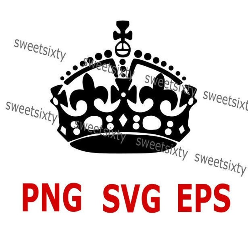 Keep Calm Crown Downloadable Files SVG EPS PNG | Etsy