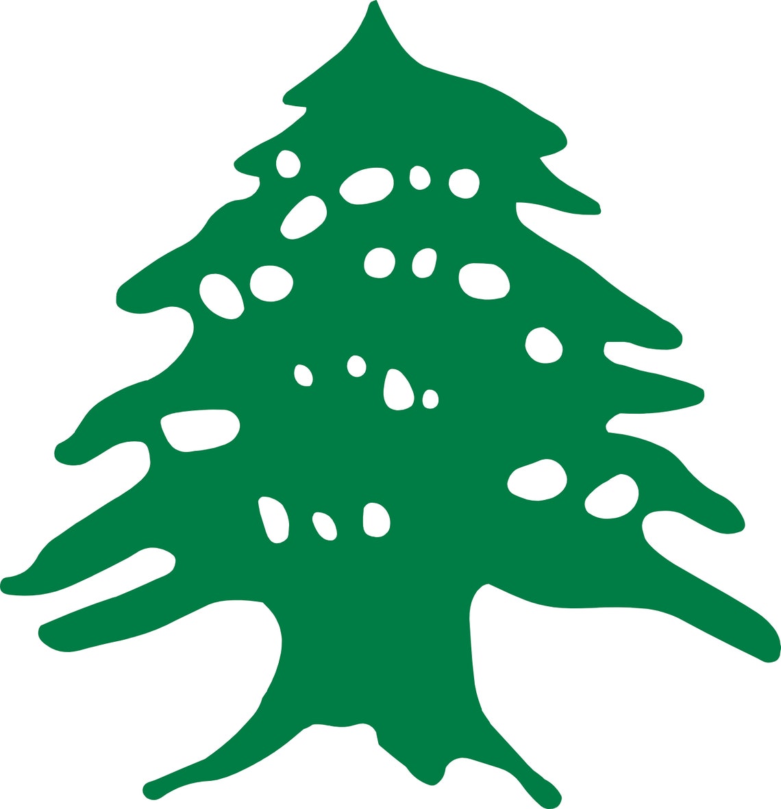 Green Cedar Lebanon Cedar Digital Download Files SVG PNG - Etsy