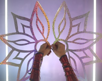 Fans Rainbow, Hologram, LEDshow, 9 cm grip