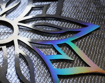 Hologram, chameleon rainbow fans for dance, fireshow