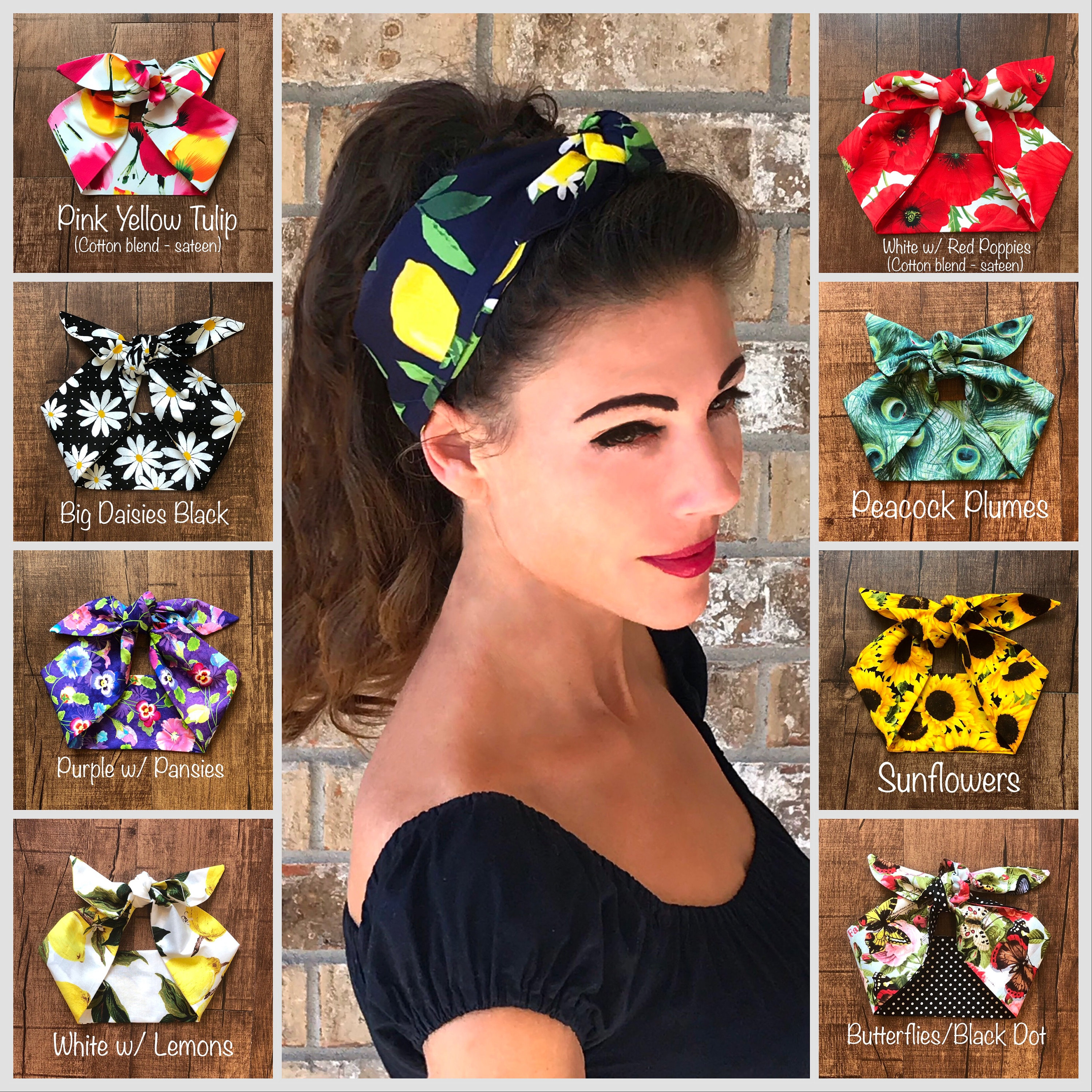 half headband - VINTAGE TULIP half headband - VINTAGE TULIP