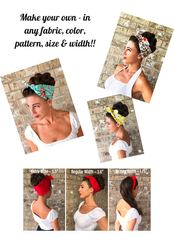 Tie Head Wrap Sewing Pattern Make Your Own Miranda Hair Wrap PDF