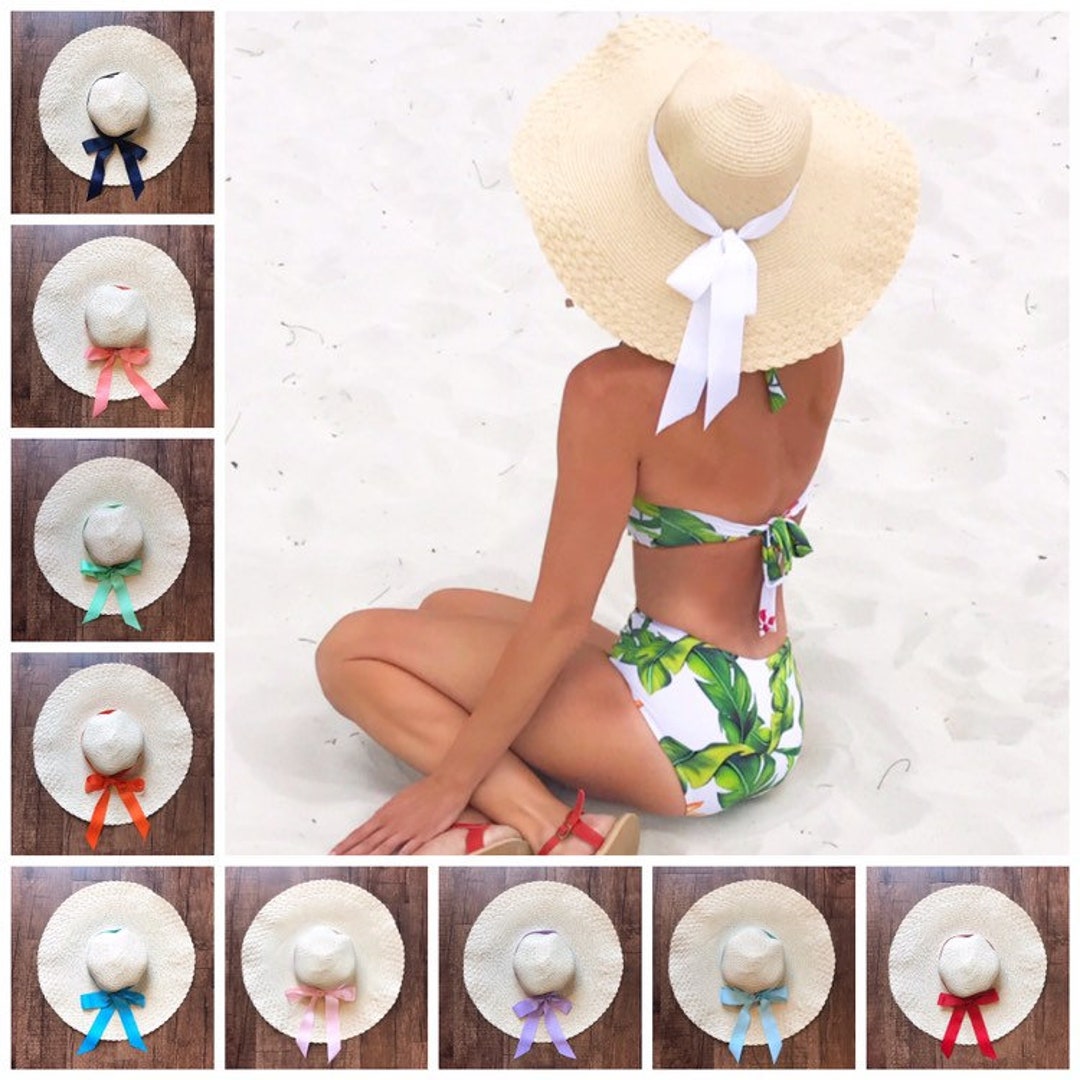 Ribbon Accent for Hats Retro Pick Your Color Floppy Beach Straw Summer Wide  Brim Self Tie Bow 1.5 Wide 60 Long Tapered Ends -  Ireland