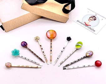Forcine vintage originali anni '30, '40, '50, '60, decorative, retrò, opali, Swarovski, fermagli per capelli, fiori, Giappone, Germania, fermagli per capelli