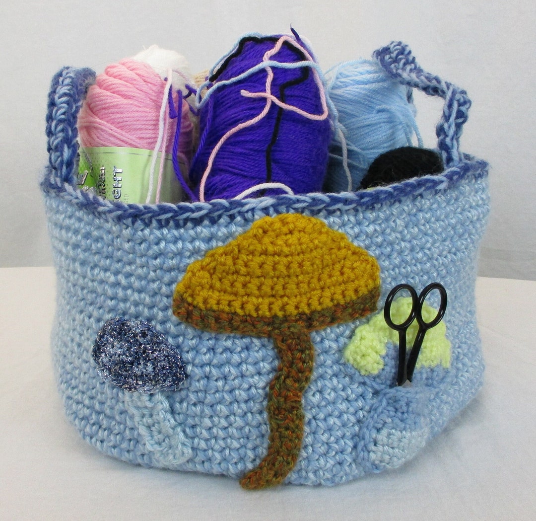 DIY Crochet Caddy/ Crochet Caddy Pattern/ Crochet Caddy Etsy