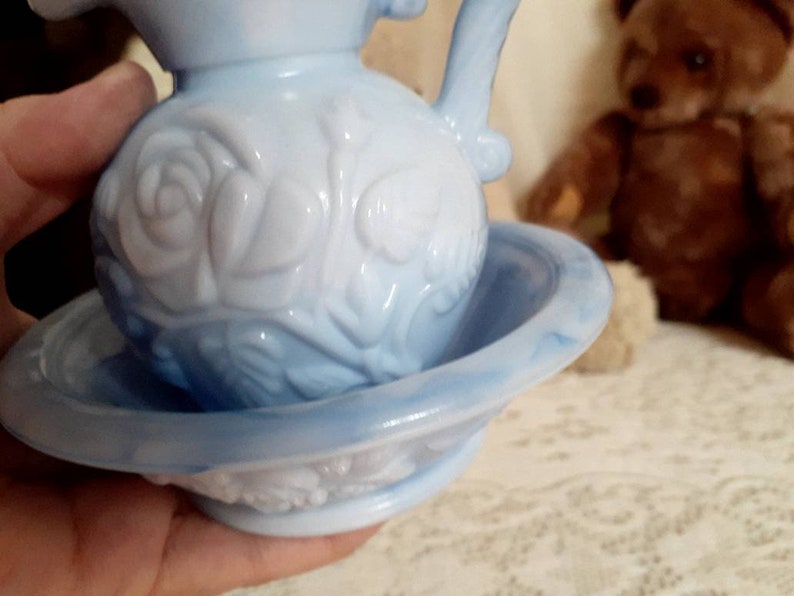 Vintage Avon Victorian Pitcher and Bowl 1978 Etsy