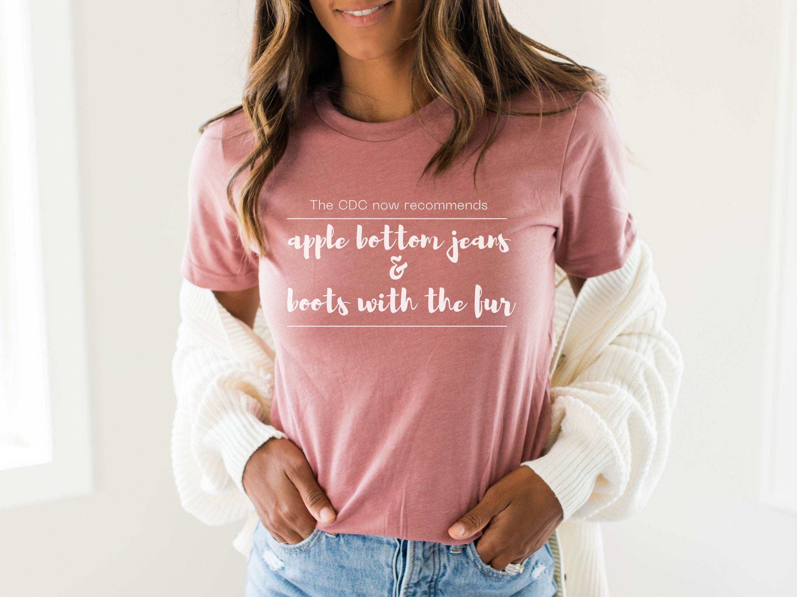Apple bottom jean jeans boots deals with the fur