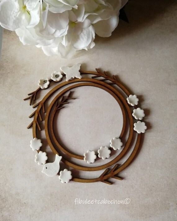 Décoration d'intérieur Printemps en Céramique, Déco Porcelaine et Bois, Bohochic à Suspendre, Fleurs