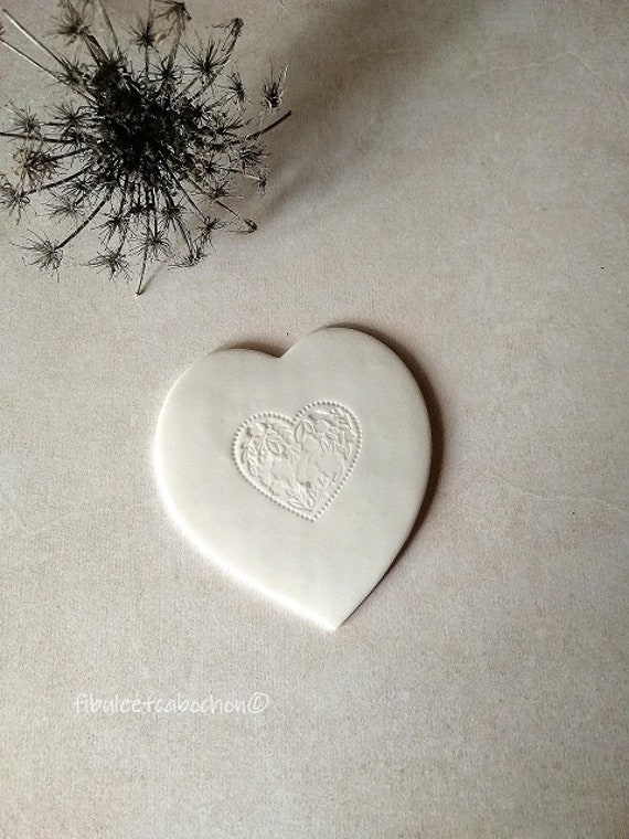 Diffuseur Parfum Coeur Céramique, Diffuse Huiles Essentielles Porcelaine Blanche, Cadeau St Valentin