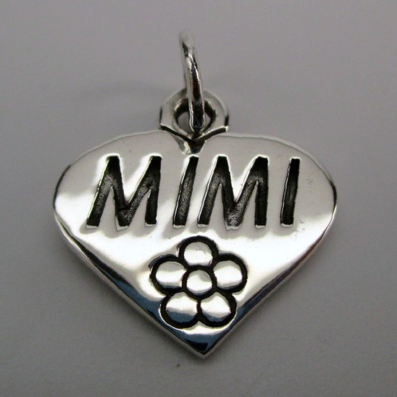 MIMI CHARM, Mimi Gift, Heart Charm, Grandma Gift,… - image 2