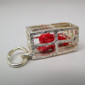 LOBSTER TRAP CHARM, Lobster Charm, Sterling Silver, Charms, Charm Bracelet, Silver Lobster, Lobster Pendant,  Lobster Gifts, Chef Gift