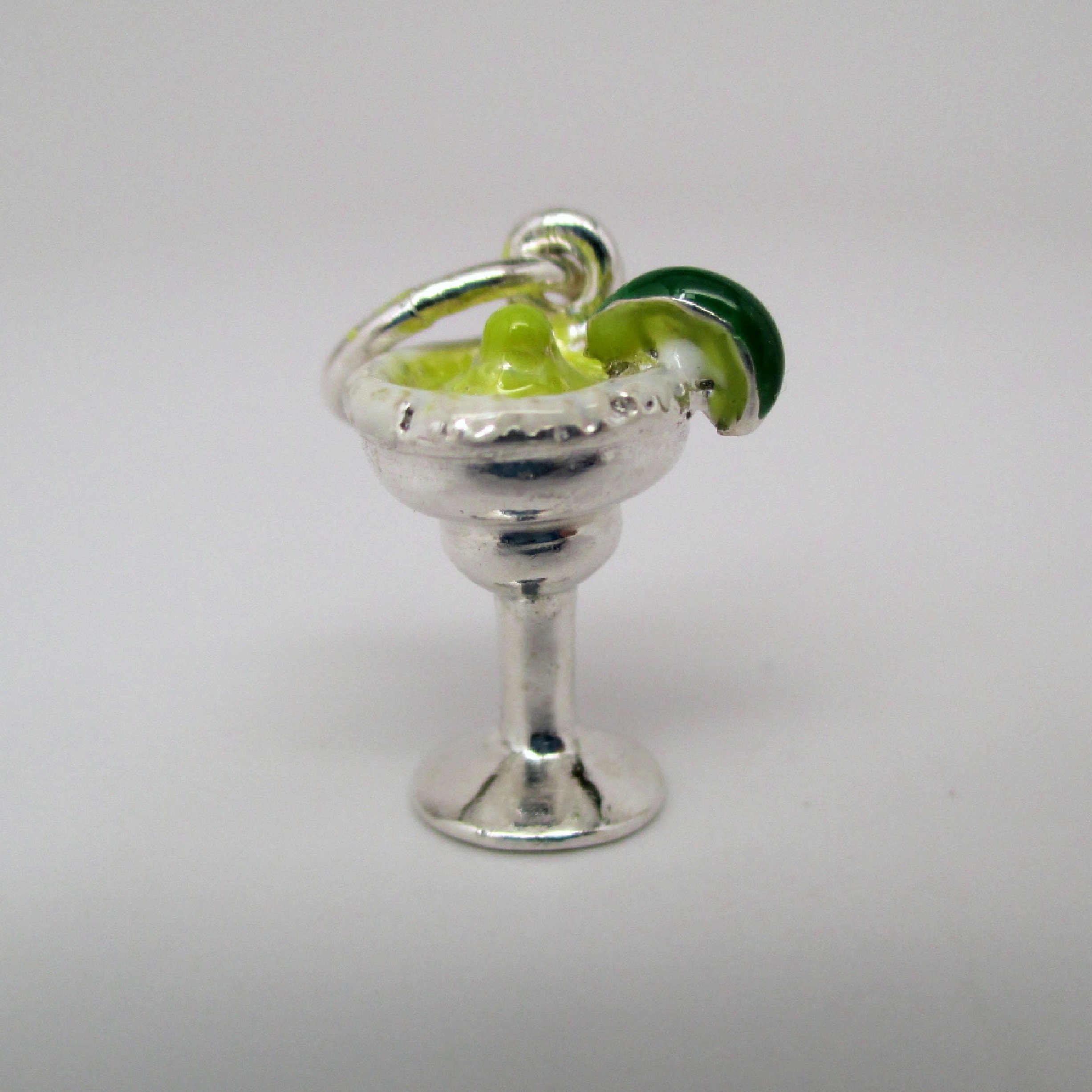 MARGARITA CHARM Alcohol Charm Sterling Silver Charms Etsy
