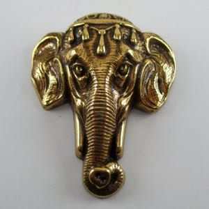 Elephant Art Nouveau French Casting Brass Pin