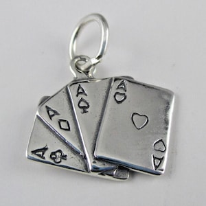 Sterling Silver Playing Cards Charm by Shube&#39;s