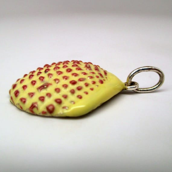 SHELL PENDANT, Scalloped Shell, Enamel Shell, Ste… - image 3
