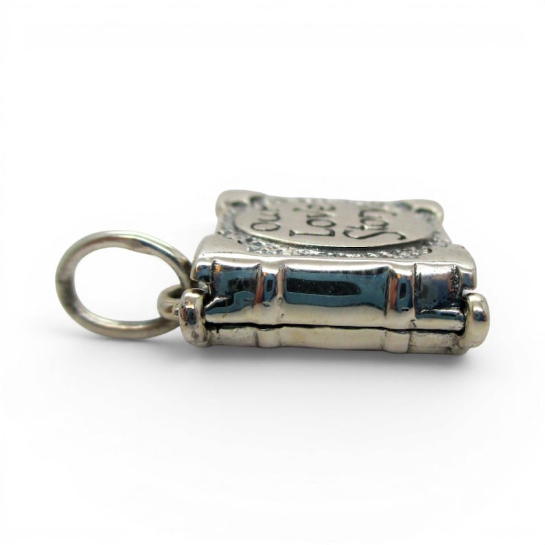 Sterling SIlver Our Love Story Box Charm for Bracelet Girlfriend Wife Gift New image 5