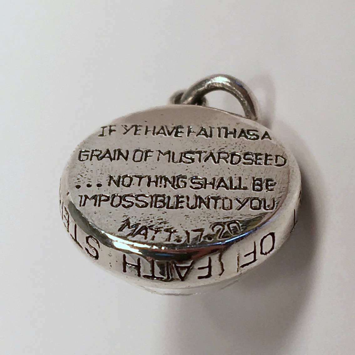 MUSTARD SEED CHARM Mustard Seed Faith Mustard Seed Jewelry Etsy