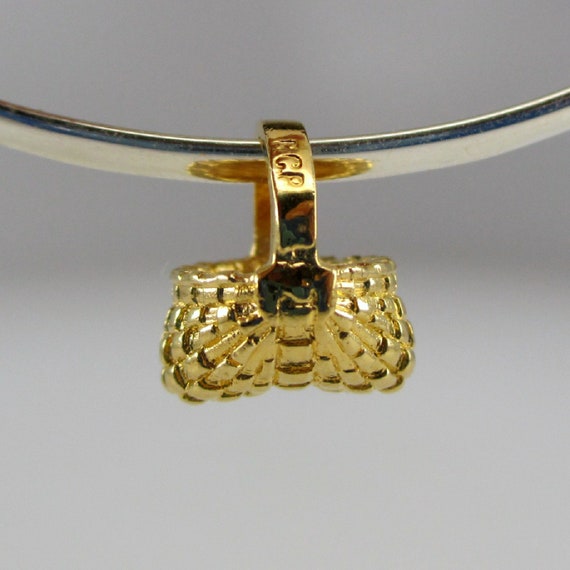 EGG BASKET, Sterling Silver, Silver Charms, Basket