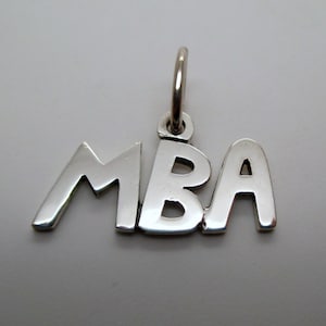 MBA CHARM, Laurea, Argento Sterling, Master in Business, Laurea Magistrale, Regalo per studenti universitari, Regalo per figlio, Regalo per figlia