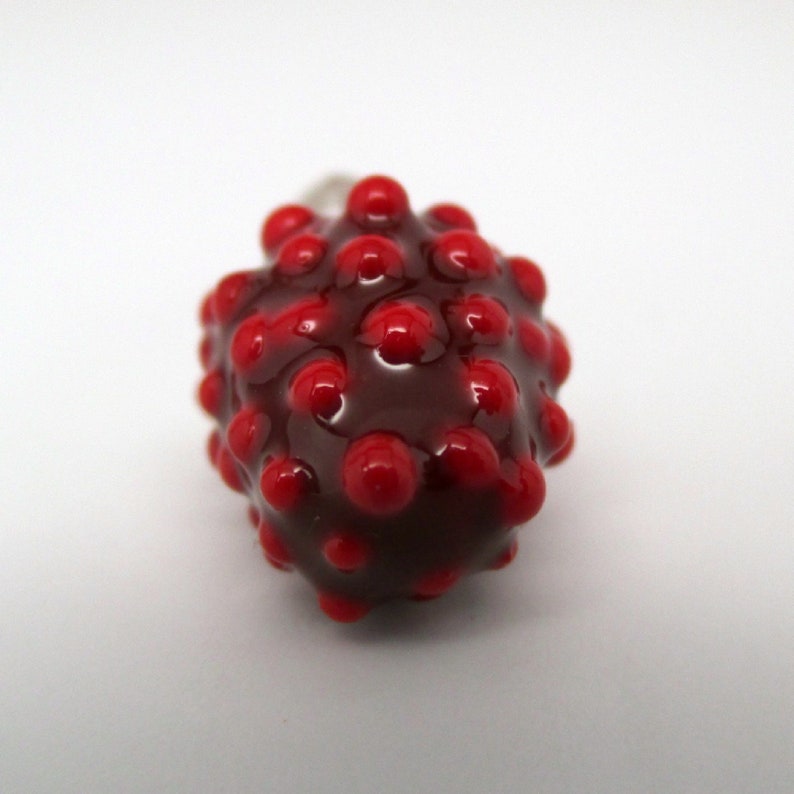 RASPBERRY CHARM Fruit Charm Sterling Silver Charms Enamel | Etsy