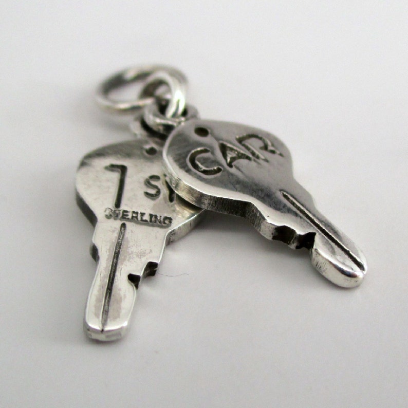 CAR KEYS CHARM First Car Sterling Silver Charms Graduation - Etsy