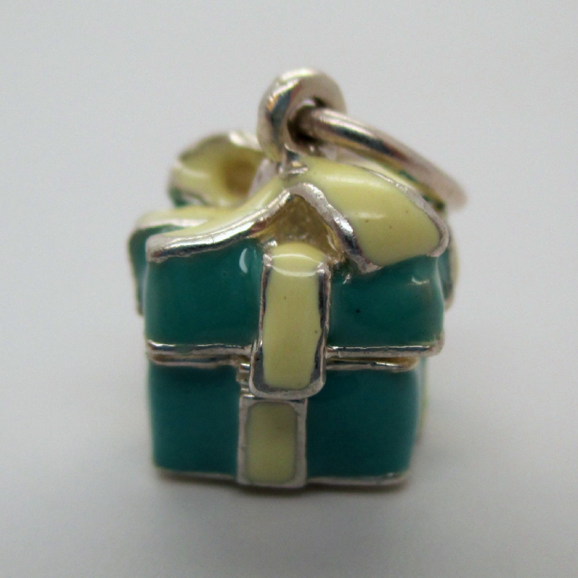 Gift Box Charm Gift of Love Charm Heart Charm Sterling Etsy