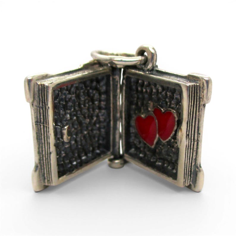 Sterling SIlver Our Love Story Box Charm for Bracelet Girlfriend Wife Gift New image 2
