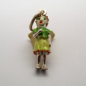 FAIRY GIFT, Fairy Jewelry, Fairy Charm, Girl Fairy, Sterling Silver, Charm, Enamel Charms, Fairy Garden Ideas, Fairy Garden, Daughter Gift