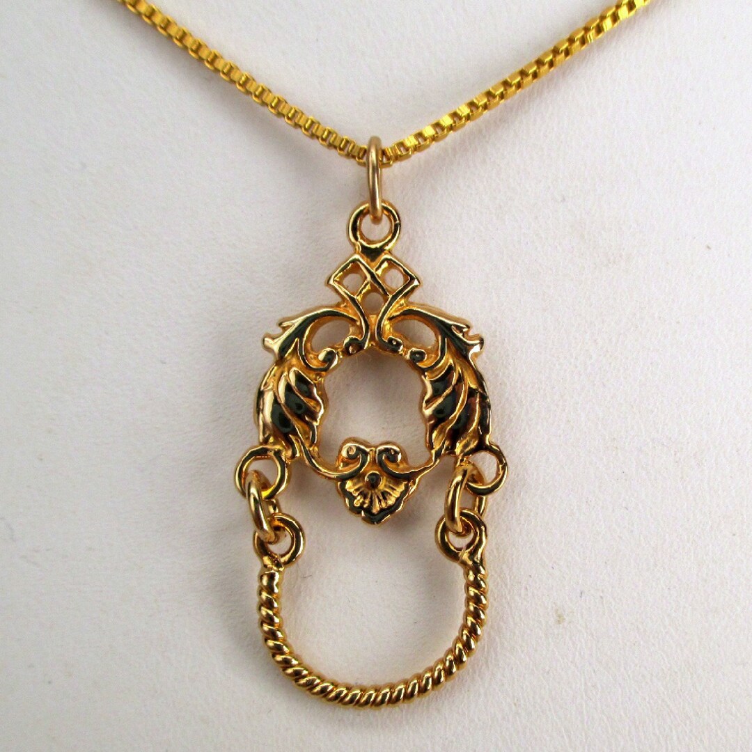CHARM HOLDER, Charm Necklace, Necklace Pendant, Gold Charm Holder, Bag ...