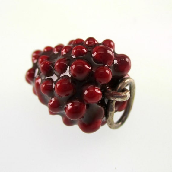 RASPBERRY NECKLACE, Pendant, Fruit Jewelry, Raspberry… Gem