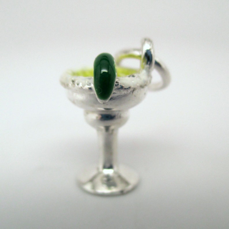 MARGARITA CHARM Alcohol Charm Sterling Silver Charms Etsy