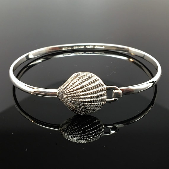 SHELL BANGLE, Shell Bracelet, Scallop Shell, Beac… - image 3
