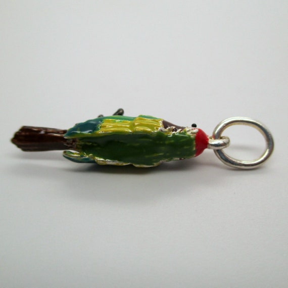 PARROT CHARM, Bird Charms, Sterling Silver, Charm… - image 5