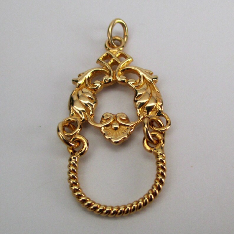 CHARM HOLDER Charm Necklace Necklace Pendant Gold Charm - Etsy