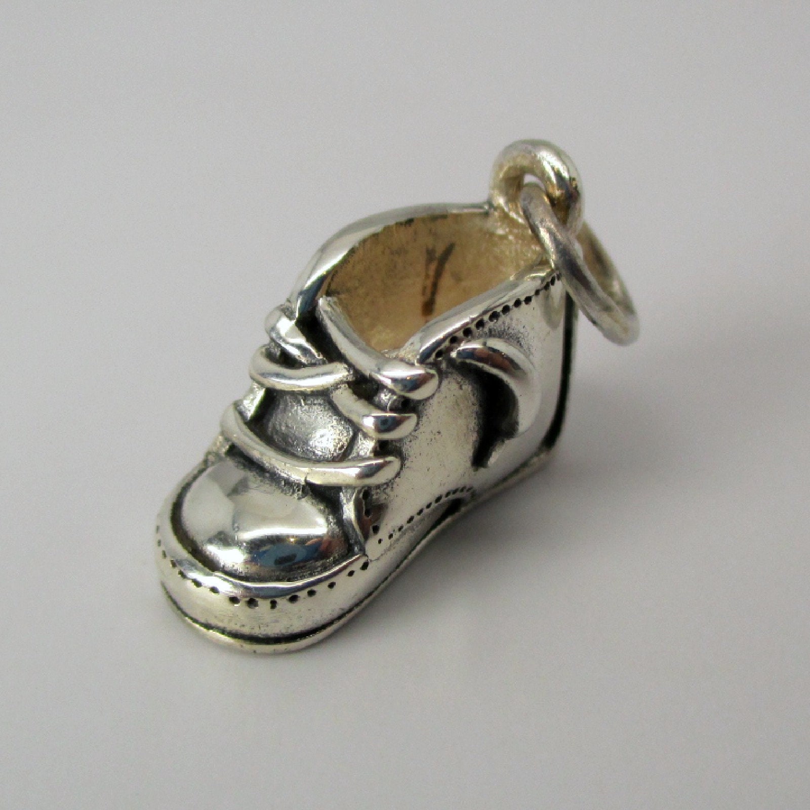BABY SHOE CHARM Baby Shower Gift New Mom Gift Sterling Etsy