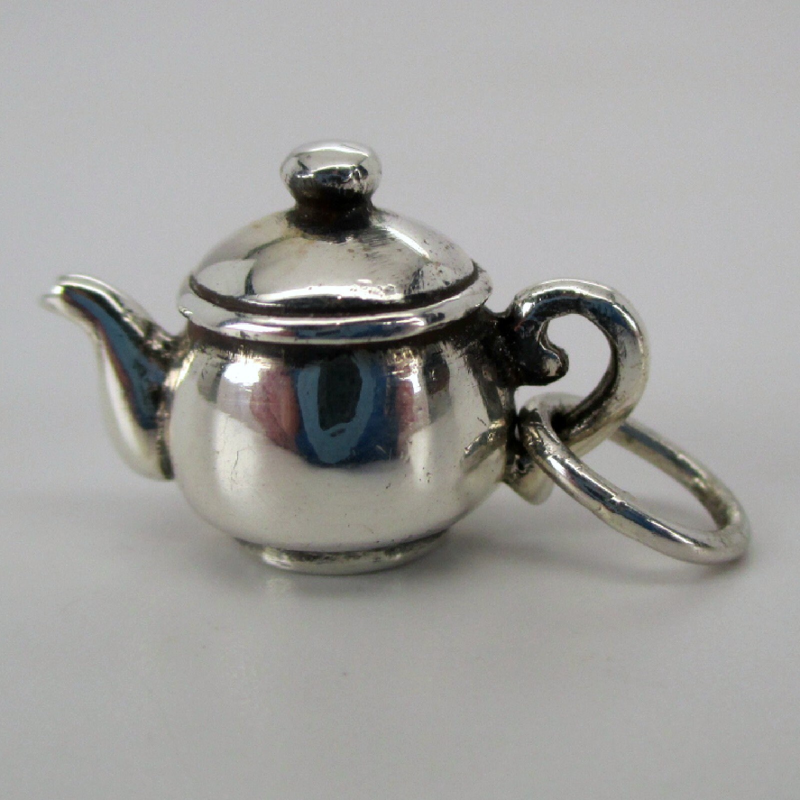 TEAPOT CHARM Silver Teapot Teapot Pendant Teapot Necklace Etsy