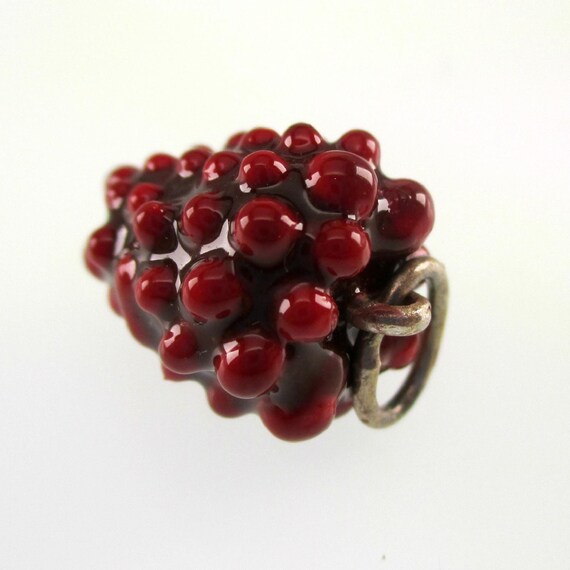 Silver Raspberry RASPBERRY NECKLACE, Pendant, Fruit Jewelry, Raspberry… - Gem