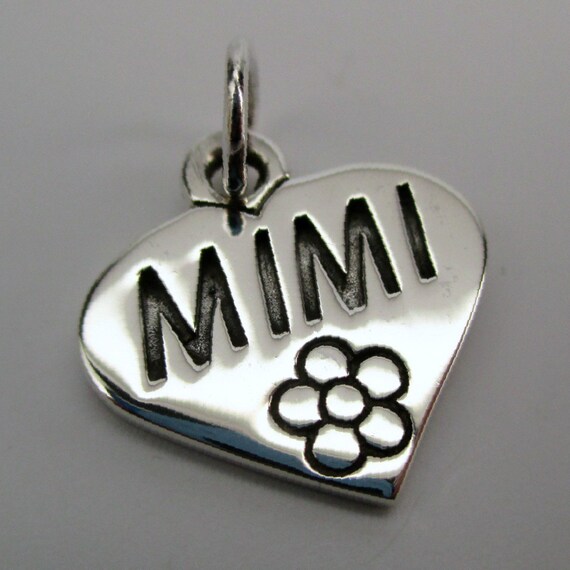 MIMI CHARM, Mimi Gift, Heart Charm, Grandma Gift,… - image 1