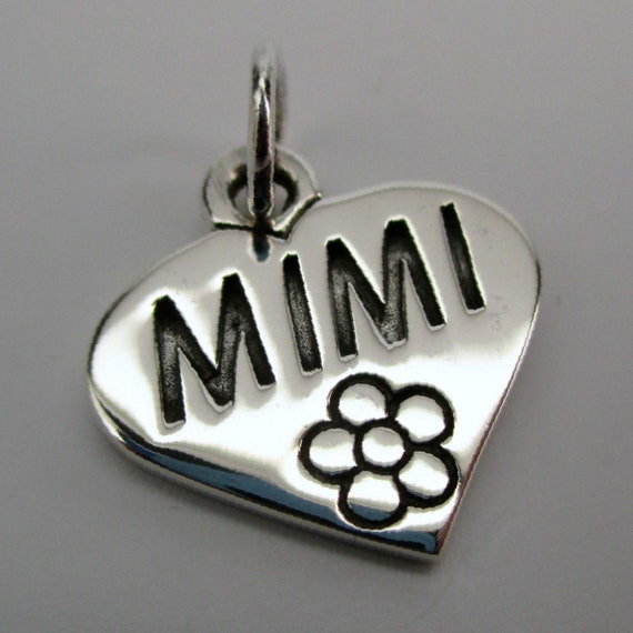 MIMI CHARM, Mimi Gift, Heart Charm, Grandma Gift,… - image 1