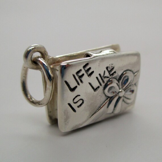 Life Is Like A Box Of Chocolates Sterling Silver Charms Etsy