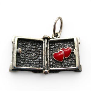 Sterling SIlver Our Love Story Box Charm for Bracelet Girlfriend Wife Gift New image 6
