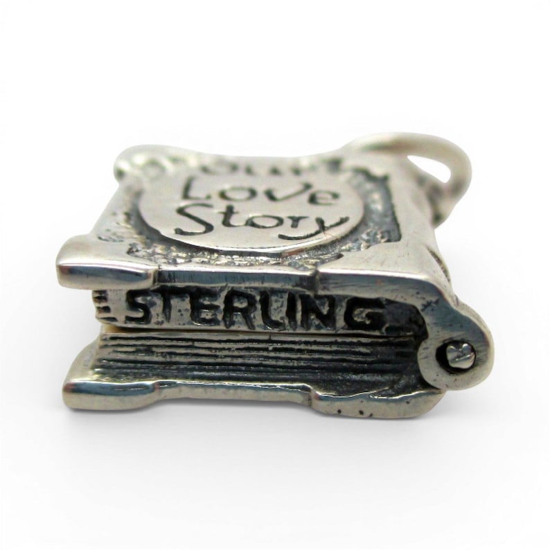 Sterling SIlver Our Love Story Box Charm for Bracelet Girlfriend Wife Gift New image 8