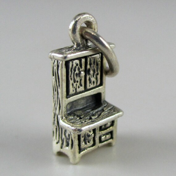 HOOSIER CABINET, Charm, Antique Lover, Silver Jewelry, Silver Charms, Antique Collector, Kitchen Collectible, Charm Bracelet, Small Pendant