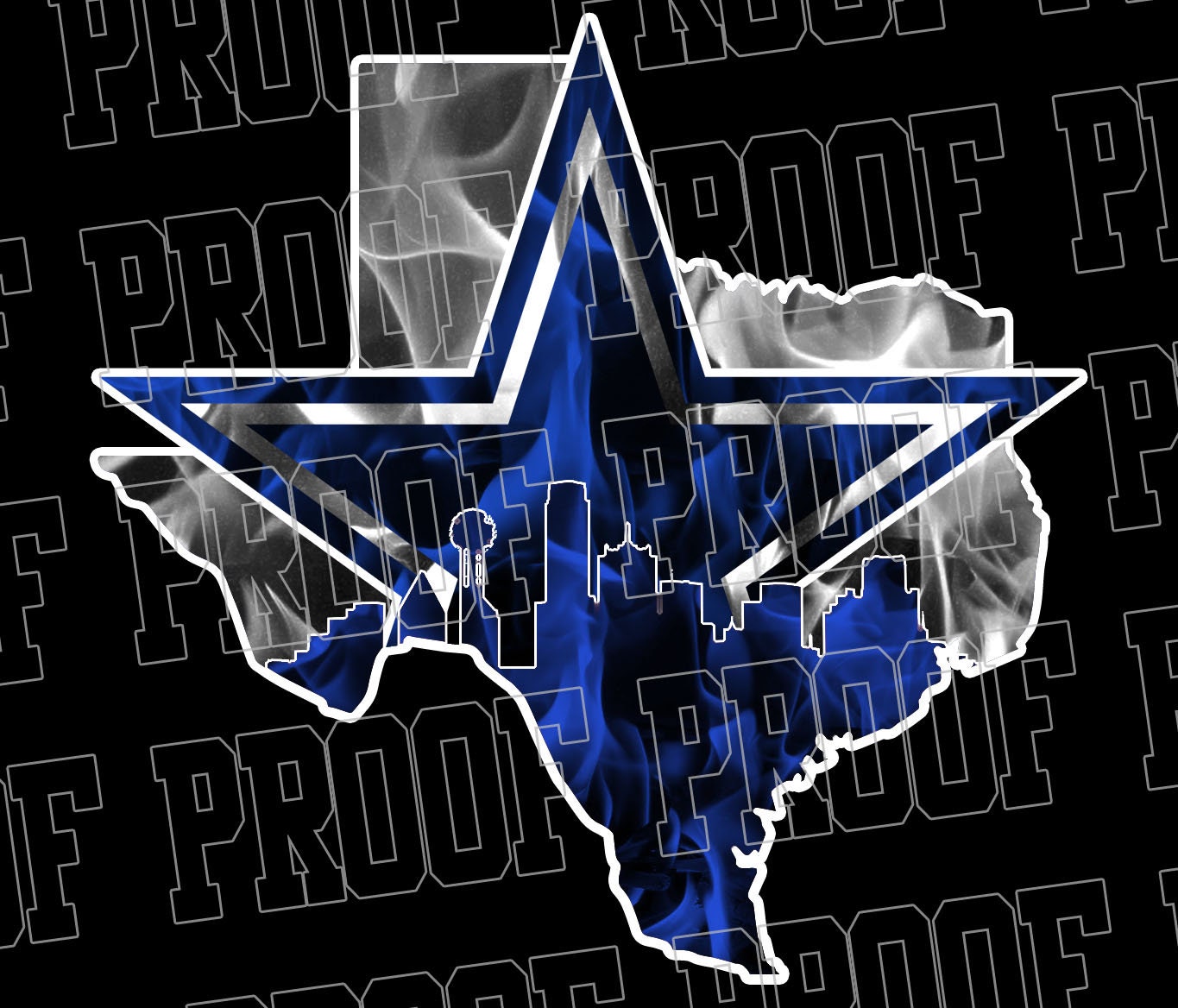 Dallas Cowboys Smoked Out no backgroung