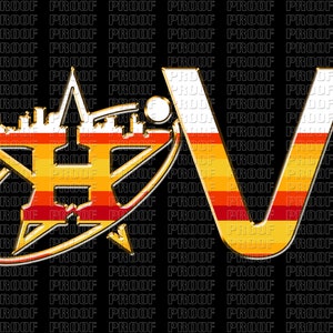 Astros Love 17x5 inches sublimation digital graphic