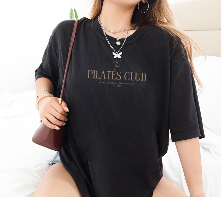 The Pilates Club T shirt Women s Essential Tee Pilates Girl That Girl Aesthetic Pilates Shirt Retro Pilates Inspired Gift for Her Etsy