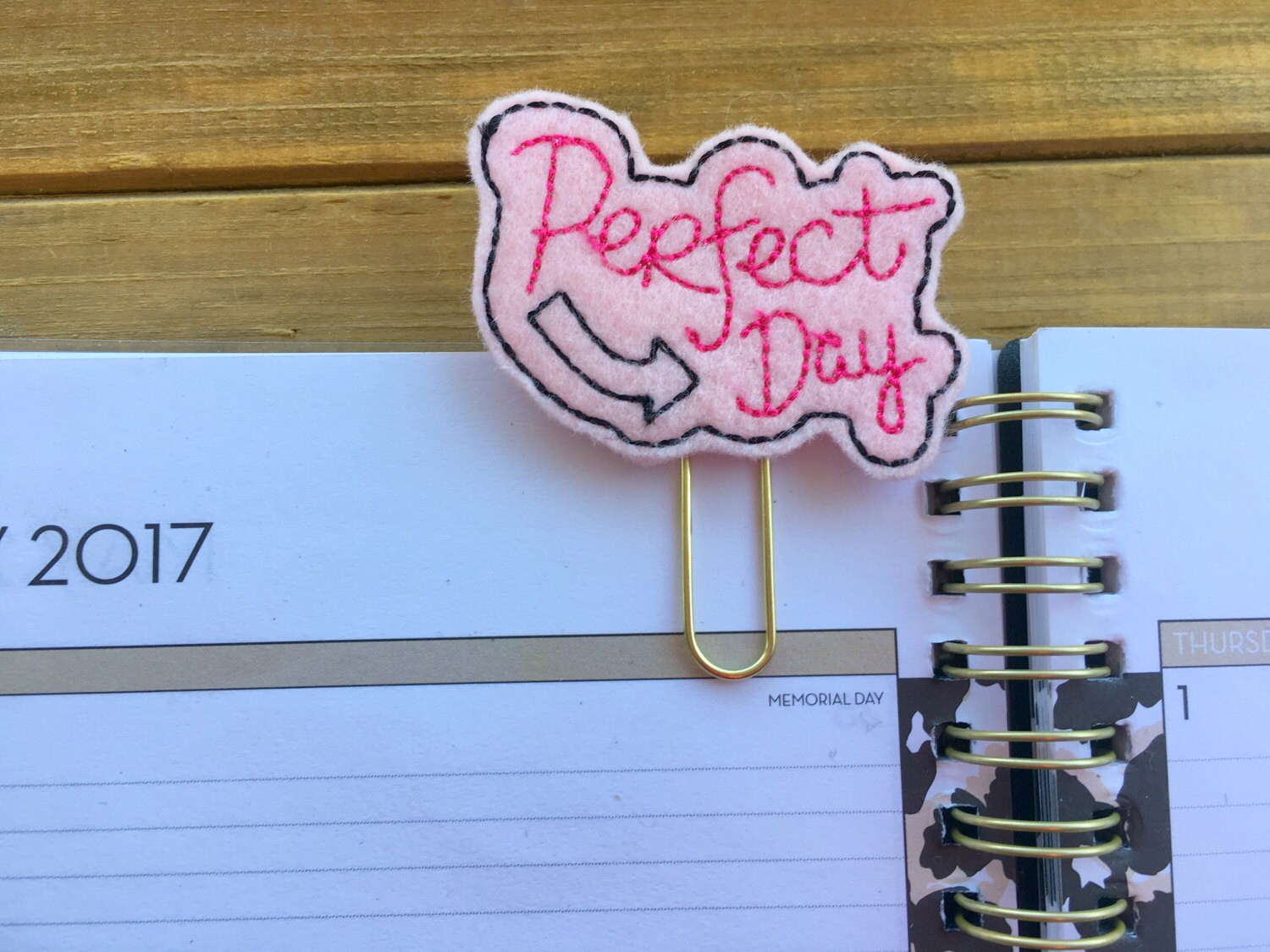 Perfect Day Planner Cilp Large Planner Paper Clip Bullet Etsy