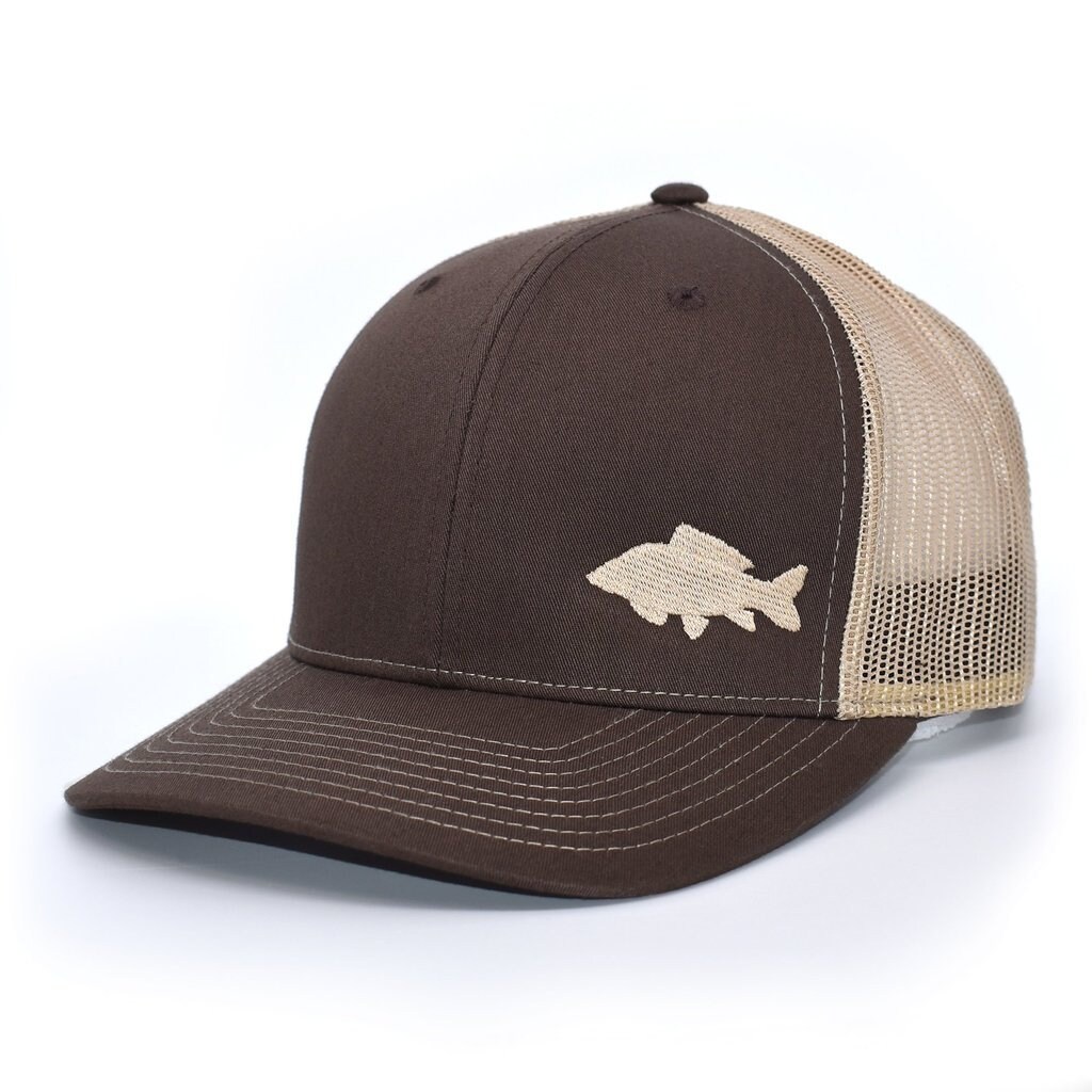 Carp Fishing Brown Retro Trucker Hat Etsy